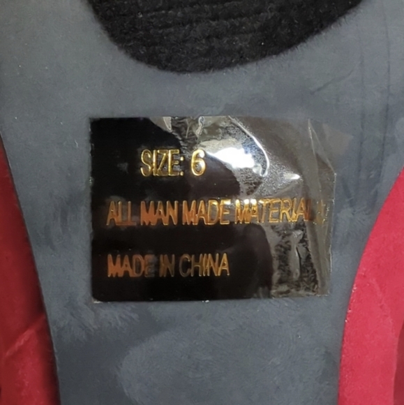 QUPID RED SUEDE PU WOMEN'S BOOTIES - Picture 6 of 8